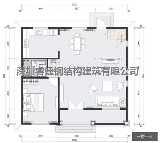 精品小別墅設計 186㎡ 4室3廳1廚3衛(wèi)1露臺 時尚內(nèi)裝(圖3)
