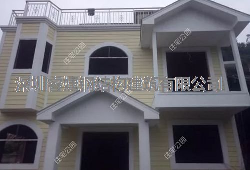 客戶花30萬建成的輕鋼別墅，優(yōu)美的外觀，坐擁山川美景(圖12)