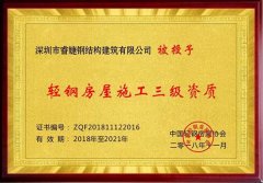 睿婕鋼結(jié)構(gòu)建筑有限公司正式加盟入中國(guó)輕鋼協(xié)會(huì)會(huì)員！